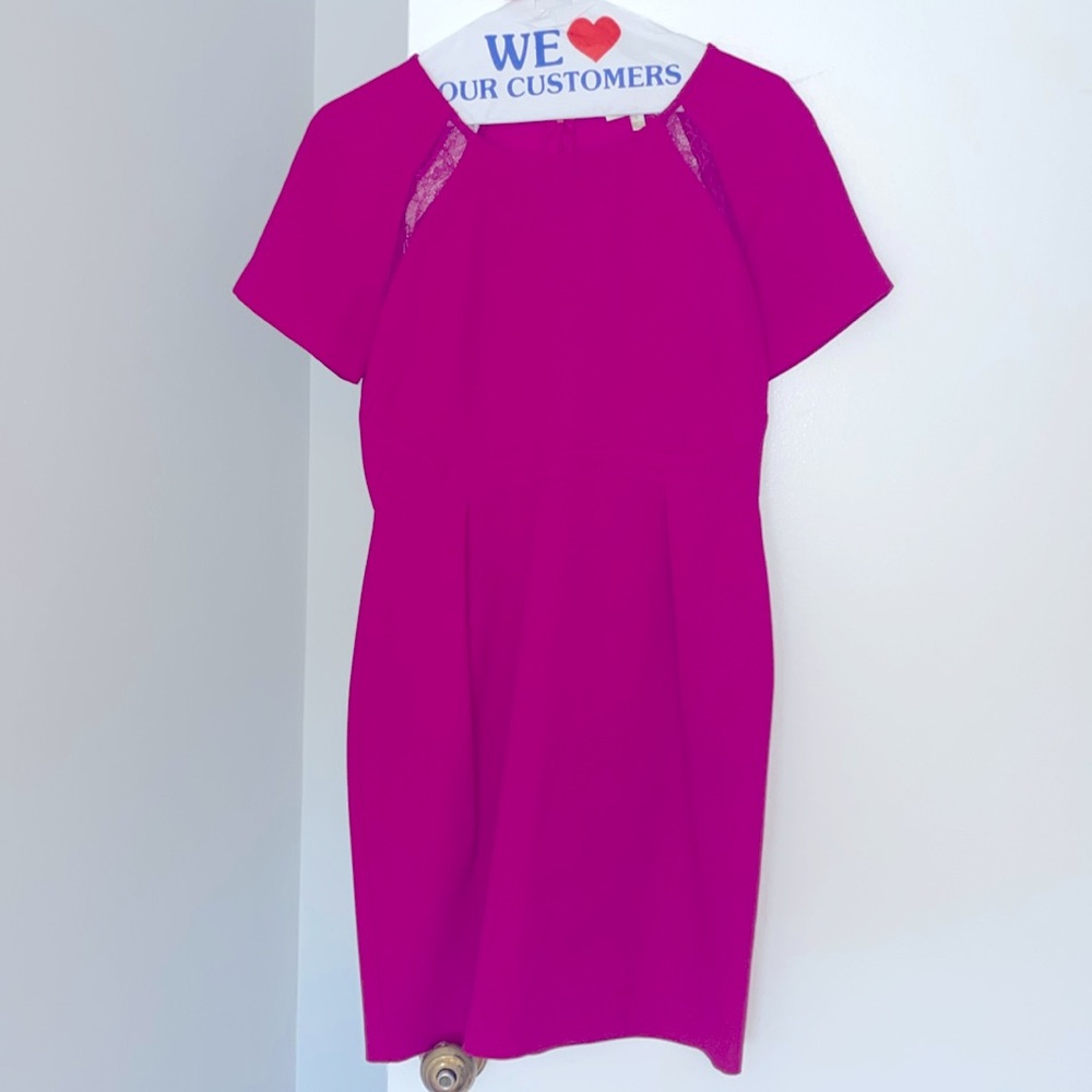 Magenta stunning lace accent dress size S pre-loved